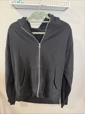 No Boundaries Black Full-Zip Hooded Sweatshirt